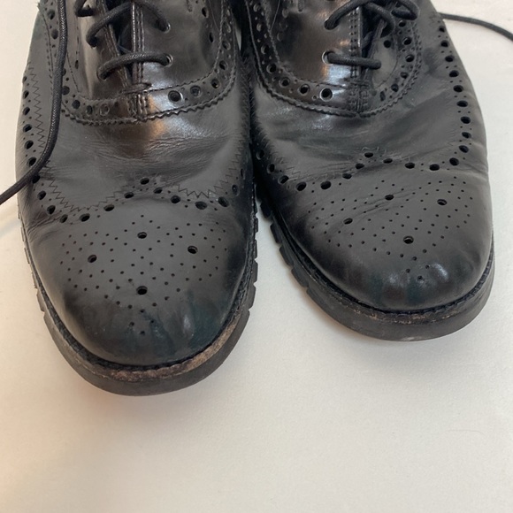 MENS 11M COLE HAAN ZEROGRAND BLACK WINGTIP OXFORD C14026
